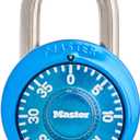 Master Lock Locker Lock, Combination Lock for Gym and School Locker, Blue, 1528D