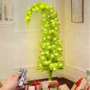 Whimsical Christmas Tree - Christmas Decorations - 6ft Pre-Lit Artificial Tree with Timer Remote Control 150 LED Lights - Xmas Holiday Decor for Indoor Home Living Room Office (Green)