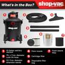 Shop-Vac 5761011 10 Gallon Wet/Dry Shop Vacuum, 4.5 Peak HP, 1.5 Inch Diameter x 7 Foot Hose, 12 Foot Cord, Ideal for Home, Garage, and Workshop Cleaning