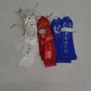 48PCS Award Ribbons, Medal Ribbons for 1st, 2nd, 3rd Place, Event Card & Rope Included, Perfect for Competitions, Sports Events, School Challenges, Vibrant Blue, Red, and White