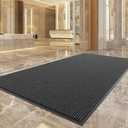 100pointONE Front Door Mat, Heavy Duty Indoor Outdoor Doormat, 72" x 24" Low Profile Outdoor Mats for Home Entrance, Stain and Fade Resistant Welcome Mat Ideal for High Traffic Area, Dark Gray