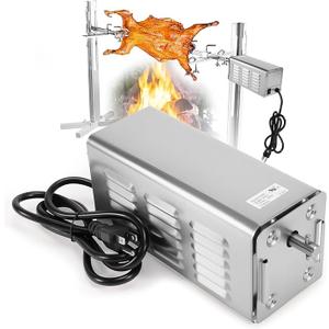 Kozlira Rotisserie Motor 40W Heavy Duty Spit Motor  Up to 100Lbs  Stainless Steel Electric Grill BBQ Motor Fit for Custom Spit Roasters or Upgrading a Current Spit Motor (115V)