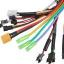 Ebike Controller JN Sine Wave Brushless Motor Controller 24V/36V/48V 30A 750W/1000W 3 Mode Aluminum For Electric Bike Or Scooter Motors For UART No.2 Protocol With Or Without Hall Sensor Black