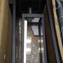 18" Outdoor Wall Light Fixtures Waterproofed Exterior Lantern W/Sturdy Rectangular Double Cage In Satin Black&Clear Tempered Glass,Sconce Mounted For House Patio,Front door,Porch,Garage Lighting 2Pack