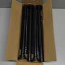 STARLATTA 2 Pack Shower Curtain Rods:43-78 Inch No Drilling Tension Rods, 1" Diameter Heavy Duty Adjustable, Stainless Steel Rust-Proof Spring Anti-Slip Curtain Rod for Bathroom (Black,78'')