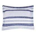 Amazon Basics Twin/Twin XL Size Ultra-Soft Lightweight Microfiber Reversible 2-Piece Bedding Comforter Set, Blue Denim/Beige Stripes