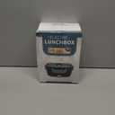 Electric Lunch Box Food Heater, 3 in 1 Ultra Quick Heated Lunch Boxes for Adults, 12V/24V/110V Portable Food Warmer for Car/Truck/Office With Fork Spoon and Insulated Carry Bag (Gray)