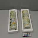 ALAZA Marble Textures Flameless Candles, LED Pillar Candles with Remote Timer, Battery Operated Candles Set of 2