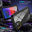 ANB for iPhone 11 Case,Hard PC+Soft Silicone 3in1 Heavy Duty Military Grade Shock Resistant Case for iPhone 11 6.1 Inch Support Wireless Charging. (Black)