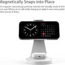 3 in 1 Charging Station for Apple Devices,Mag-Safe Charger Stand Fast Charging,Wireless Charger for iPhone 16/15/14/13/12 Series,& AirPods,& iWatch(USB-C Charger Included)