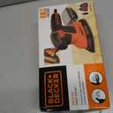 BLACK+DECKER Detail Sander, 1.2 Amp, 16,000 OPM, Compact Design, 3-Position Grip for Comfort, Includes Dust Collector, Corded (BDEMS600)
