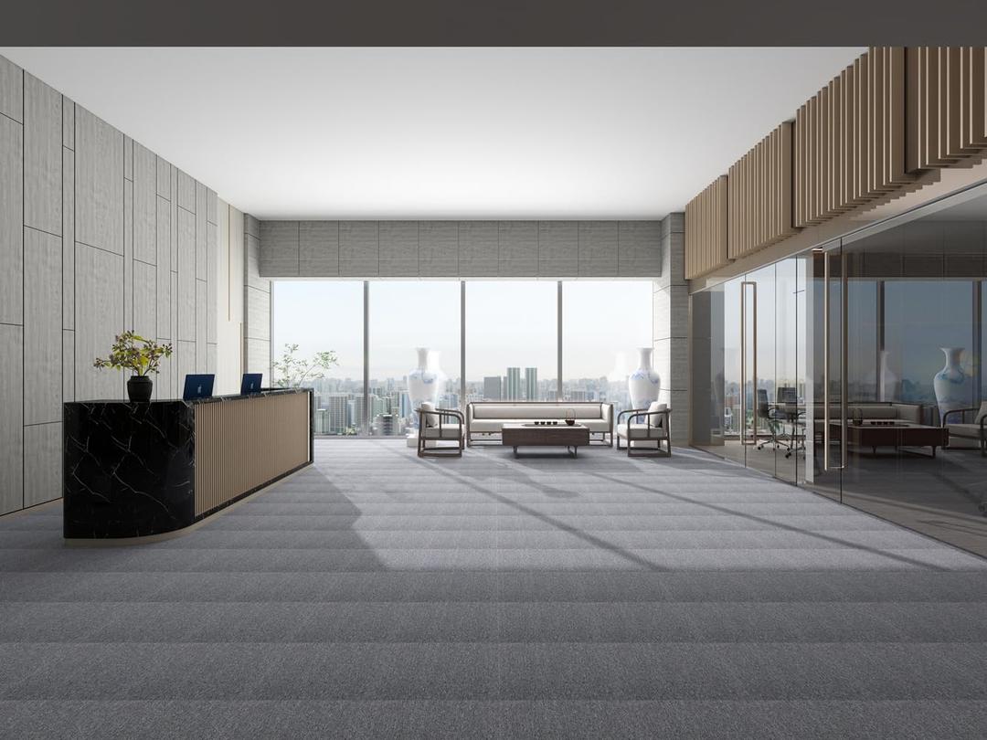 LITA 20" x 20" (50cm x 50cm) Loop Pile, 0.25" Pile Height, 12 Pcs Carpet Tile, Self Adhesive Carpet Floor Peel Tile Square (Light Gray)