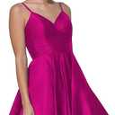 Stylefun Women's V-Neck Short Homecoming Dresses for Teens 2025 Spaghetti Strap Prom Dress with Pocket CYM025 (6)