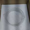 13 Inch Flush Mount Ceiling Light,Black Finish Plate with Frosted Glass Shade,Round Ceiling Lighting Fixture for Hallway Bedroom Closet Livingroom Kitchen Stairwell (Black)