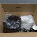 Sliner 103 Pcs Hot Chocolate Stand Bar Supplies Kit Include 1.3 Gallon Hot Cocoa Drink Dispenser, Banner Sign, Tablecloth, 100 Disposable Paper Cups with Lids for Christmas Winter Party(Black) 