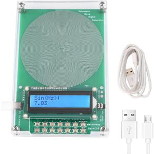 7.83Hz Frequency Generator for Healing, 0.1HZ-100000Hz Adjustable Schumann Wave Resonance Generator, Sine Signals Frequency Healing Device USB Powered Sound Frequency Machine (Green)