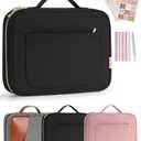 heouvo Bible Cover Case for Women, Bible Study (Black)