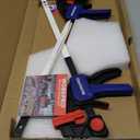 WORKPRO 12" Clamps for Woodworking 2-Pack, Quick-Release Wood Clamps/Spreader Light Duty, One Hand F Clamps 150 LBS Load Limit, Ideal for Woodworking and DIY Projects