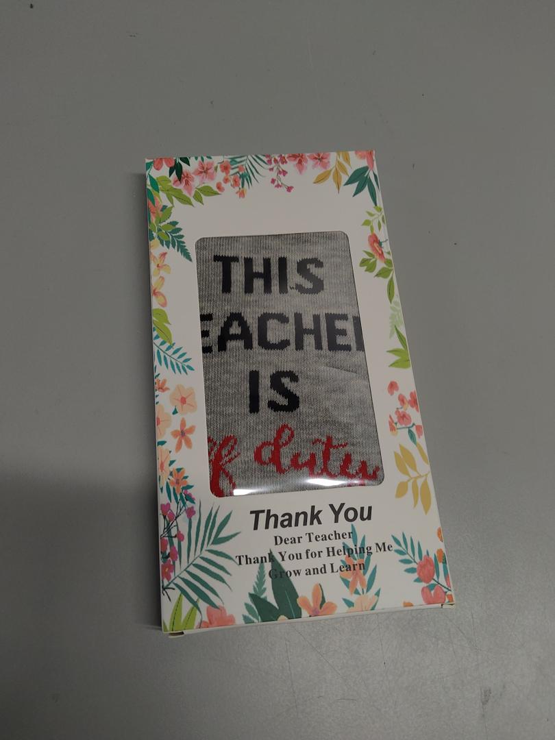 If You Can Read This This Socks For Women Teacher Off Duty Gift Socks, One Size US 6-11, Gray