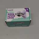 Door Lever Lock (2 Pack)  Prevents Toddlers from Opening Doors  Easy One-Hand Operation for Adults  Durable ABS with 3M Adhesive Backing  No Tools Needed for Install (White)