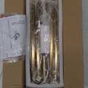 Brushed Gold LED Wall Sconces Set of 2 with Warm White Light 