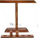 moopok Ring Toss Games for Adults, Wooden Hook and Ring Game for Bars, Patio Decor,Kids Fast-paced Home Party Interactive Game for Outdoor Indoor,Gifts for Men (15.7" X 13" Large Size)