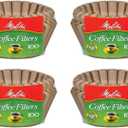 Melitta 8-12 Cup Basket Filter Paper (Natural Brown, 400 Count)