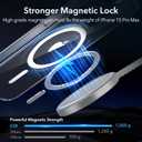 ESR for iPhone 15 Pro Max Case, Compatible with MagSafe, Military-Grade Protection, Yellowing & Scratch-Resistant Back, Magnetic Phone Case for iPhone 15 Pro Max, Classic Series, Clear Dark Blue