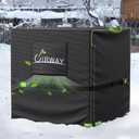 UIRWAY 500D Air Conditioner Cover Winter, [New 2025 Upgraded Heavy Duty Fabric] Central AC Cover for Outdoor Lawn Garden, Durable Waterproof Square AC Unit Condensing Covers Fits 36'W x 36''D x 39''H