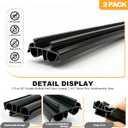 2 Pcs 36" Double Bubble Under Door Draft Stopper 1-3/4" Wide Weatherstrip