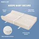 Jool Baby Soft Changing Pad + Washable Cover, Non-Slip - Fits Standard Changing Tables & Dressers (Beige/Wave)