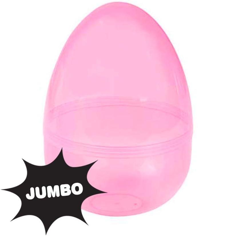 The Dreidel Company Massive Pastel Fillable Easter Eggs Colorful Bright Plastic Easter Eggs, Perfect For Easter Egg Hunt, Surprise Egg, Easter Hunt, 8" Giant Fillable Eggs 36 pcs