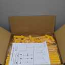 2 Pcs Plastic Football Goal Centerpiece, Football Party Decoration 63" X 31" Football Goal Post Field Post Decoration for Soccer Fans and Football Theme Parties