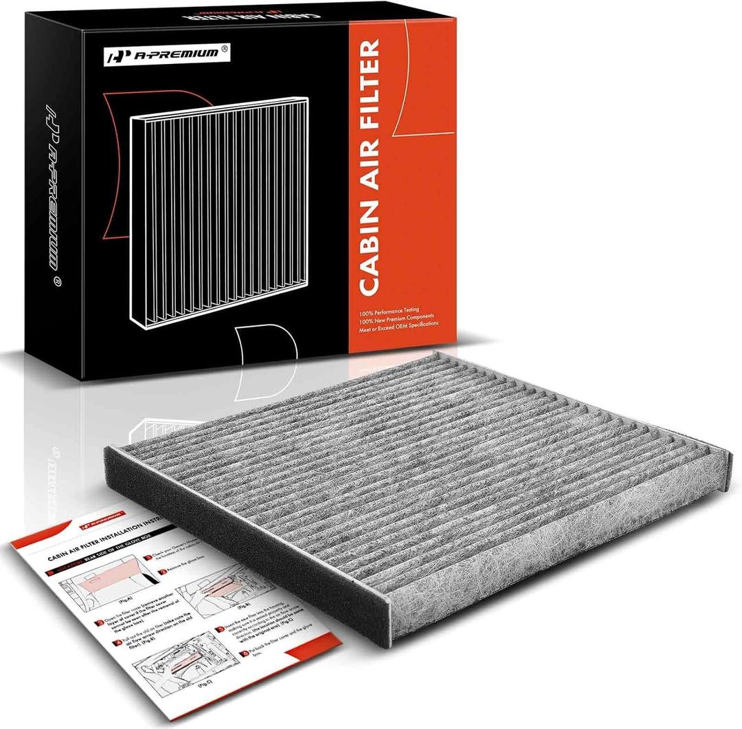 A-Premium Cabin Air Filter with Activated Carbon Compatible with Toyota Highlander 2001-2007 & Lexus RX300 1999-2003, IS300 2001-2005 Replace# 87139YZZ04, 871394802083
