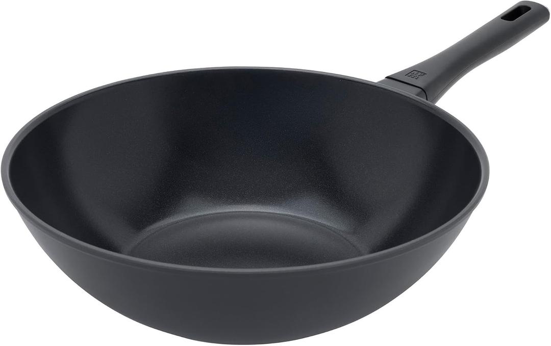 ZWILLING Madura Plus Ceramic 12-Inch Fry Pan, Titanium-Reinforced Ceramic Nonstick Frying Pan, Aluminum Skillet, Dishwasher Safe Cookware, Matte Black