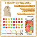 249 Pcs Reward Jars for Kids Colorful Classroom Coin Jars for Behavioral Rewards 225 Pcs Wooden Slices 20 Pcs Name Tags 1 Pcs Storage Bag Classroom Incentive Behavior Tools for Back to School Student