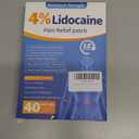 4% Lidocaine Pain Relief Patches – Fast-Acting, 12-Hour Long Lasting Relief for Back, Neck, Shoulder & Joint Pain，Easy to Apply – 40 Count, 5.5” x 3.94”-66