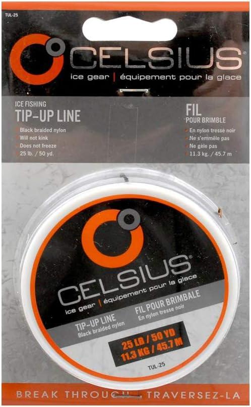 Celsius Tul-25 Tip Up Line 25 Lb 50 YDS, 3 pk