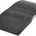 15 x 35.4 x 2.8 Inch Rubber Curb Ramp Bridge Threshold Ramps for Doorways, Get in and Out of Houses, Wheelchairs/Walkers, Non Slip Indoor Outdoor Patio Transition Ramp