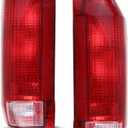 PIT66 Tail Lights Compatible With Ford F150 Bronco 1990-1996 /Fit F250 F350 1990-1997 Tail Lamp Rear Tail Lights Assembly Left Driver And Right Passenger Side Luz Trasera