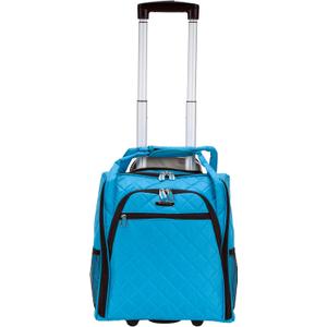 Rockland Melrose Upright Wheeled Underseater Carry-On Luggage, Turquoise