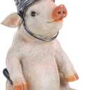 Decorative Lights Garden Landscape Ornament Pig Statue Ornament Garden Adornment Courtyard Resin Adorn Resin Statue Pig Statue Adorn Craft Ornament Adornment