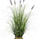 Artificial Plant 47in(1pack) Tall Artificial Lavender Plant,Faux Plants Indoor Home Decorative Artificial Plants & Flowers in Pot Fake Plant, House Plant Indoor