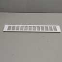Vent Systems 20 x 3 Inch (Outer Dimensions) Air Supply Ventilation Grille - White Aluminum Rectangle Intake/Exhaust Door Vent Deflector - HVAC for Home Improvement Floor, Wall Duct Cover
