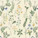 Floral Peel and Stick Wallpaper Light Beige 17.7 x 197 Inches Boho in Removable Wallpaper for Bedroom Bathroom Easy Peel Off Contact Paper Renter Friendly Wall Paper