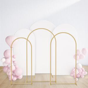 GRENTY Metal Arch Backdrop Stand and Cover Set 7.2FT/6.6FT/6FT, Wedding Arch Frame with Spiral Rotating Joint, 3 Wrinkle-Resistant Cover for Birthday, Anniversary, Wedding, Party, Baby Shower (White) GRENTY Metal Arch Backdrop Stand and Cover Set 7.2FT/6.6FT/6FT, Wedding Arch Frame with Spiral Rotating Joint, 3 Wrinkle-Resistant Cover for Birthday, Anniversary, Wedding, Party, Baby Shower (White)