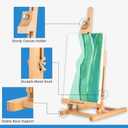 Falling in Art Basic H-Frame Tabletop Easel, Adjustable Beechwood Desktop Easel, Portable Painting Easel Stand for Beginners and Artists, Holding Canvas up to 24" High, 24" x 10" x 10"