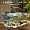 Vimvins 10 Gallon Glass Small Fish Tank with Filter Light and Lid, Aquarium Starter Kit