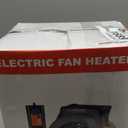 Greenhouse Heater with Digital Thermostat, 1500W Electric Outdoor Heater, Overheat Protection, Fast Heating, Waterproof for Grow Tent, Green House, Patio, Black