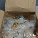 Nitial 4 Pcs 5 Arm Crystal Candelabra Centerpieces for Tables 27 Inch Tall Crystal Candle Holders Bowl Candelabra Table Centerpieces Decor for Wedding Christmas Dinner Party Events (Gold)